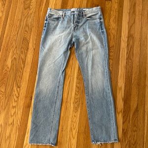 Frame slim fit jeans; never worn